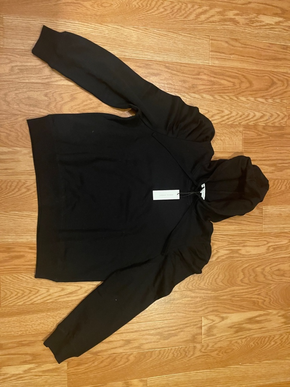 Rebecca Minkoff Black Hooded Pullover Sweater